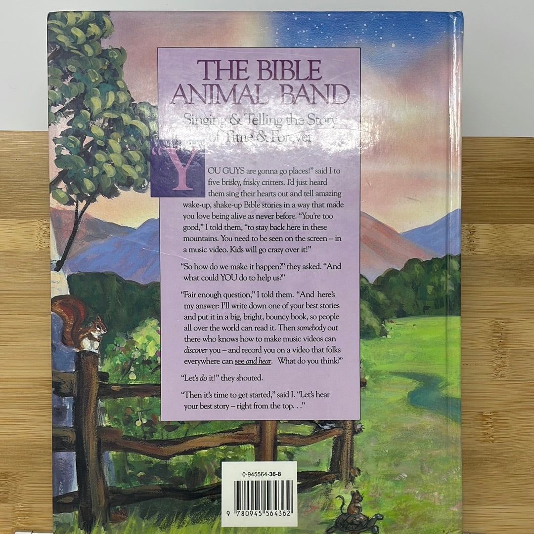 The Bible animal band singing and telling the story of time in forever written by Mack Thomas