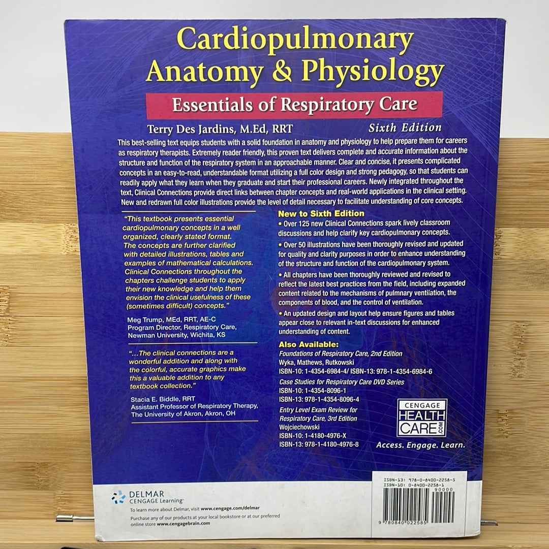 Cardio pulmonary anatomy and physiology essentials of respiratory care