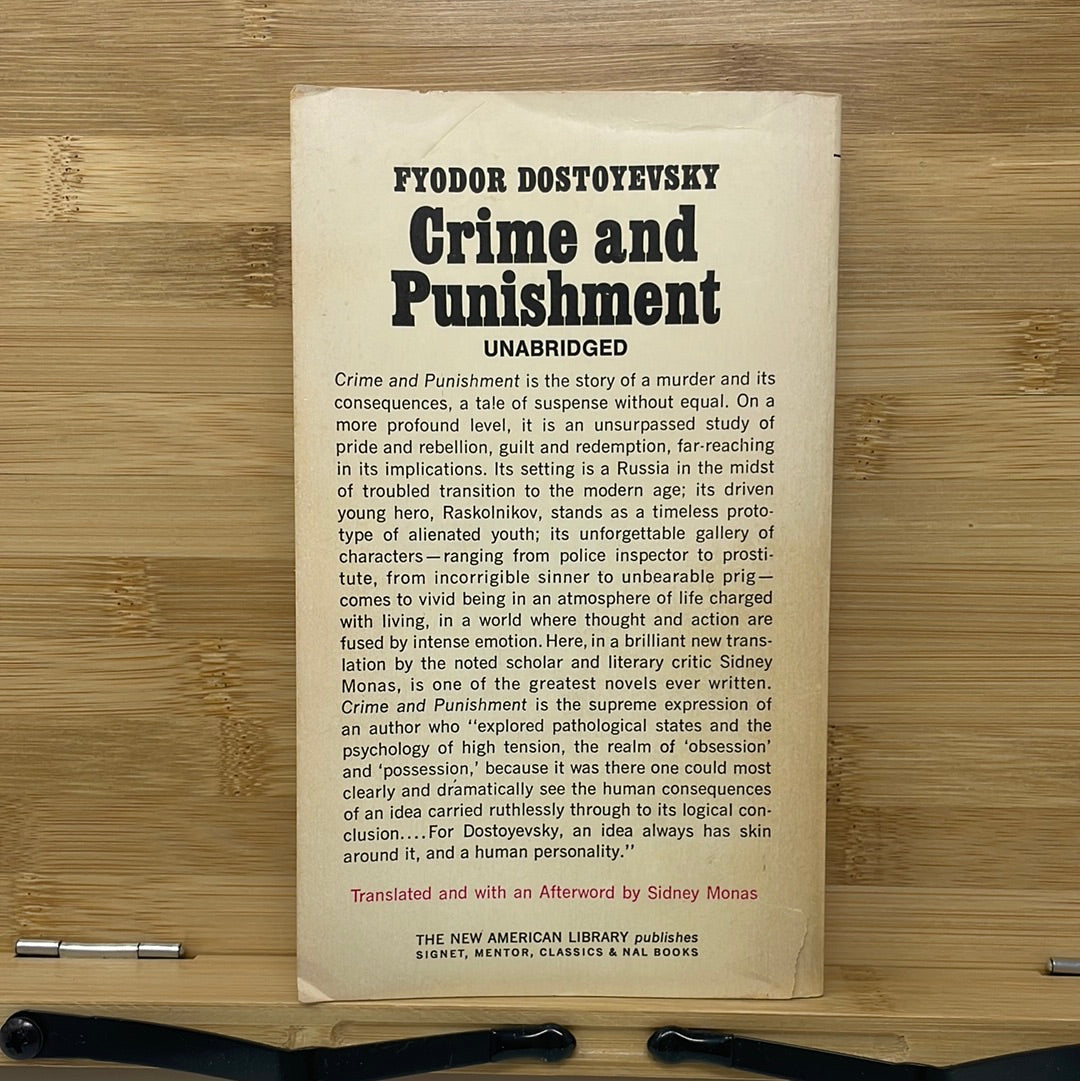 Used vintage very good crime and punishment by Fyodor Dostoyevsky