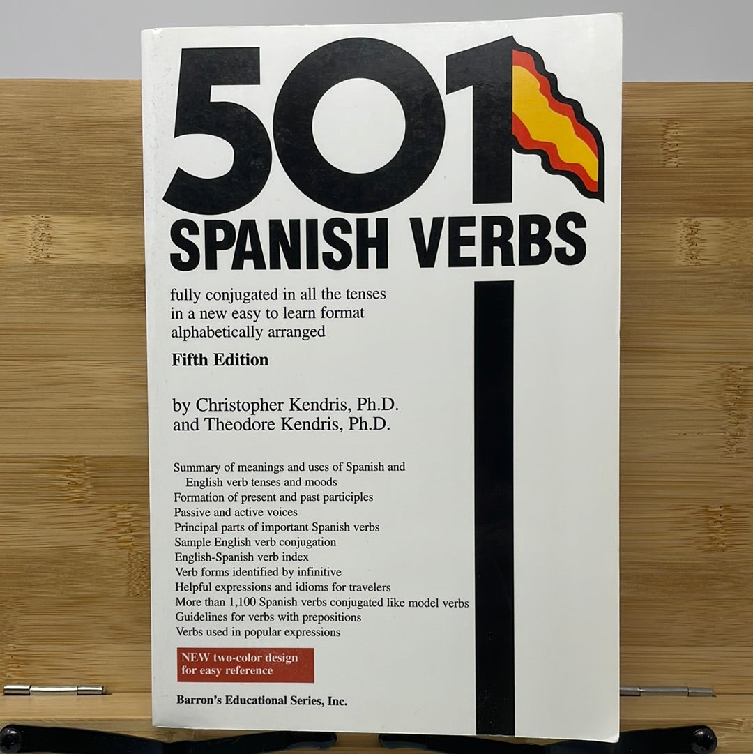 501 Spanish verbs fifth edition by Christopher Kendris