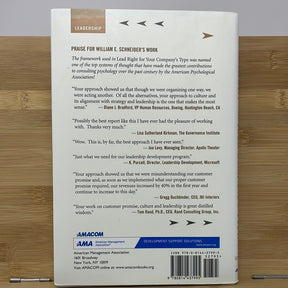 Lead right for your company type how to connect your culture with your customers promise by William E Schneider