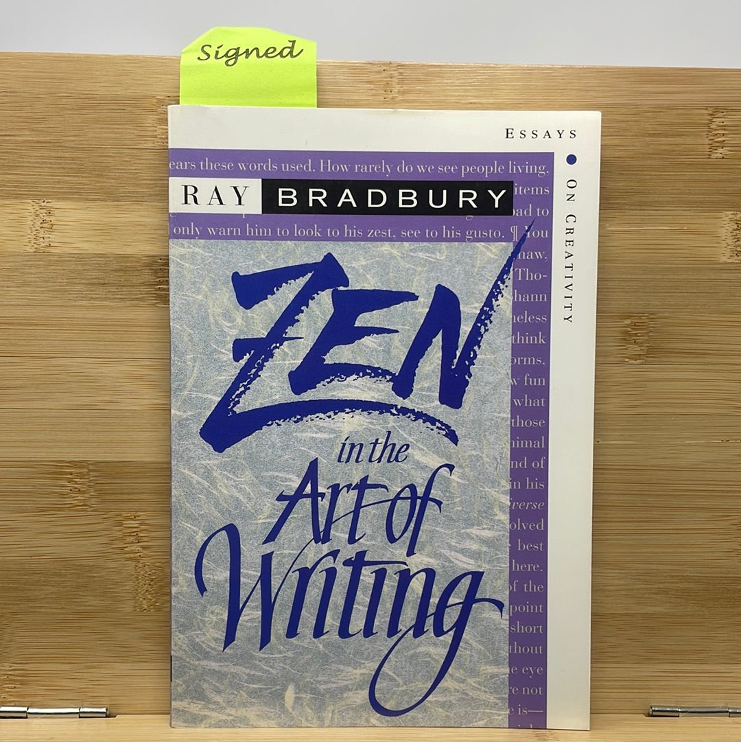 Zen and the Art of writing by Ray Bradbury signed